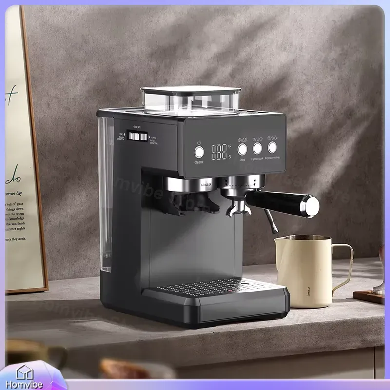 Milk Frother Automatic - Полуавтоматическая кофемашина 3-в-1 с встроенной кофемолкой,