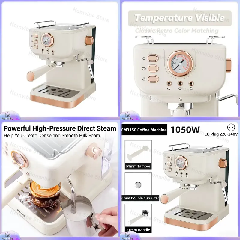 Milk Frother Automatic - Полуавтоматическая кофемашина для эспрессо на 20