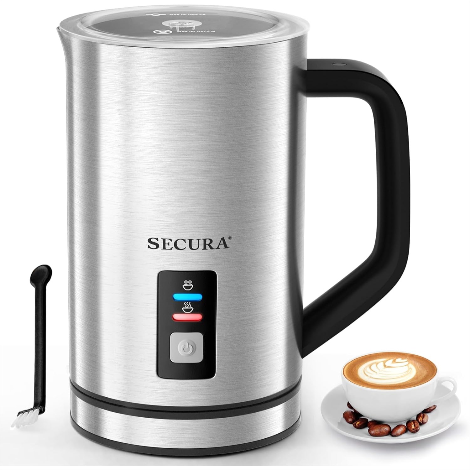 Milk Frother Automatic - Электрический вспениватель молока из нержавеющей стали,