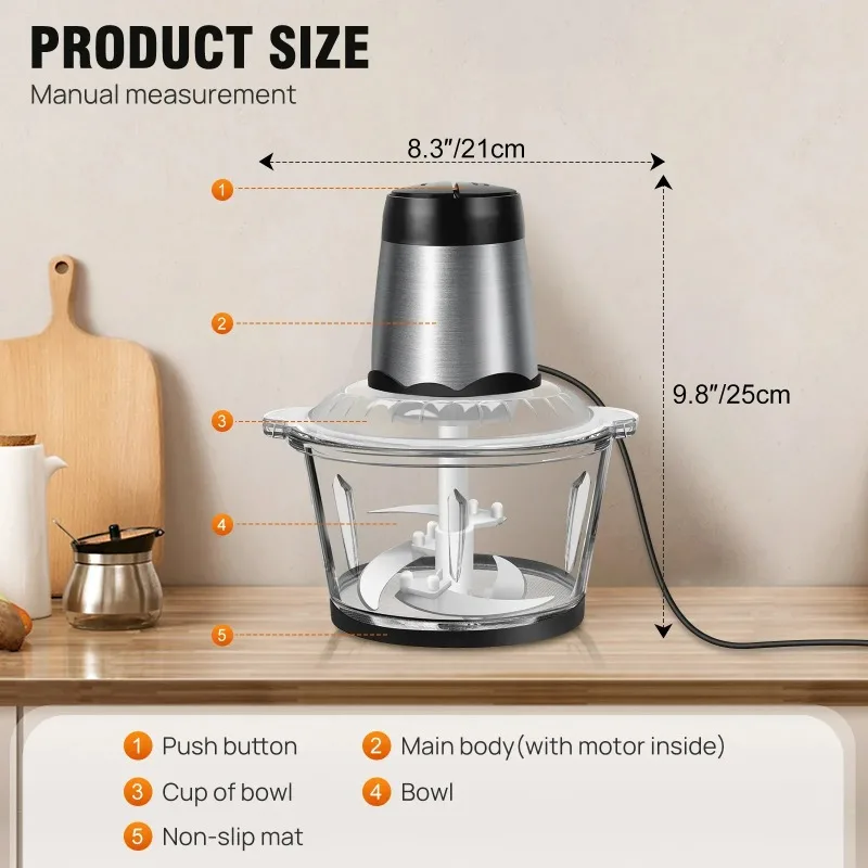 Электрическая мясорубка-измель – обзор и цена Food Processor Large