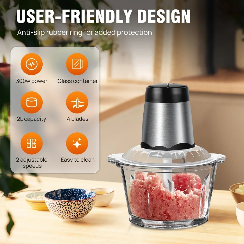 Электрическая мясорубка-измель – обзор и цена Food Processor Large